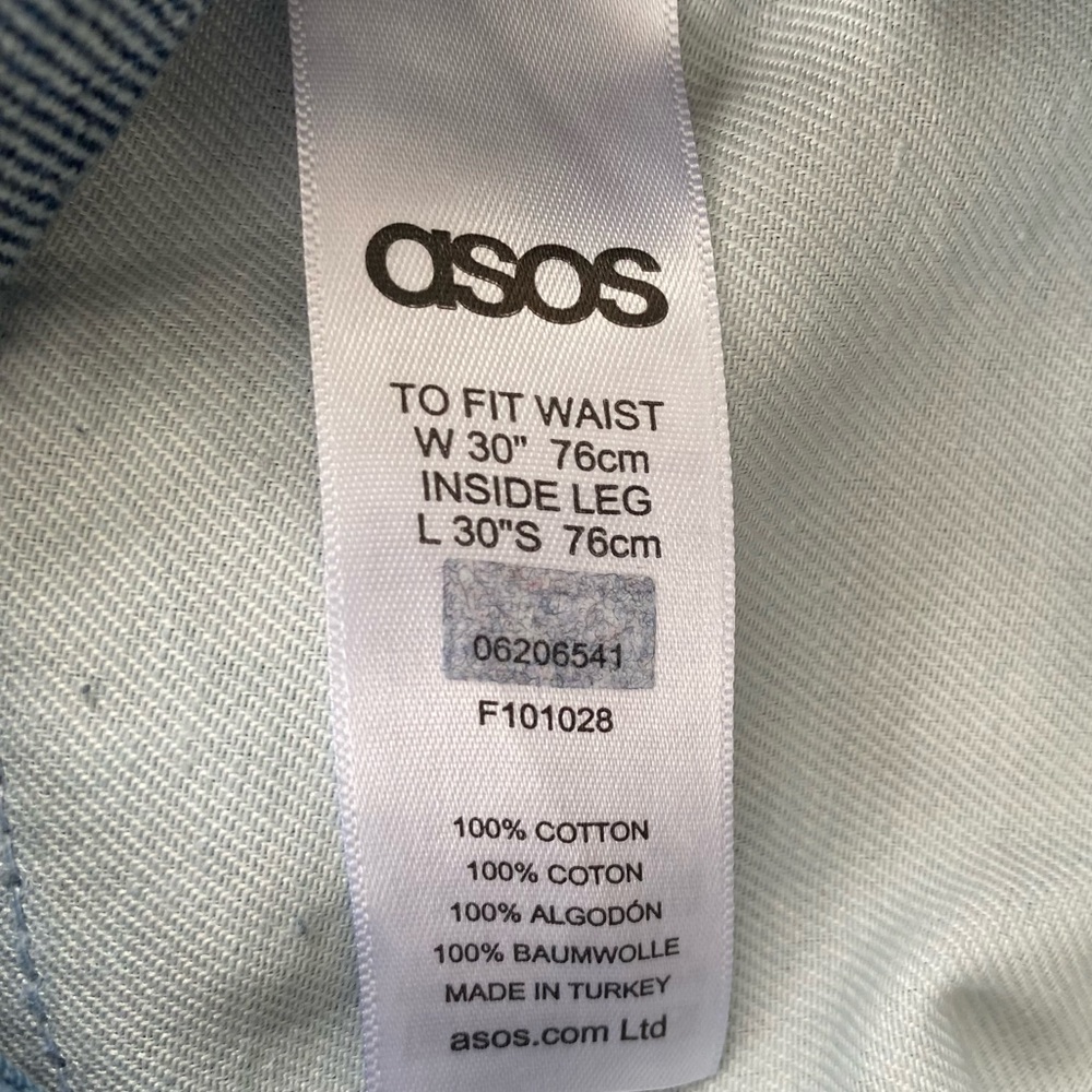 ASOS Distressed Button Fly Jeans - Picture 8 of 9